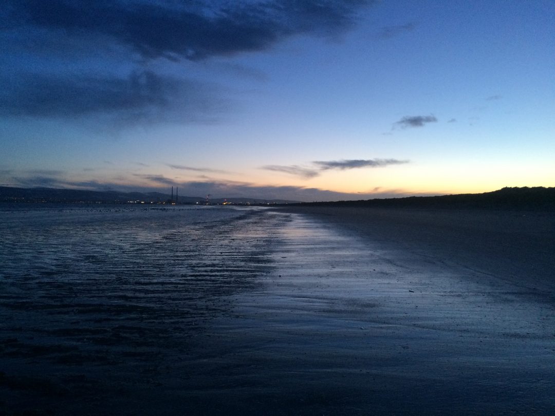 Dollymount Beach at Dusk in 2017.